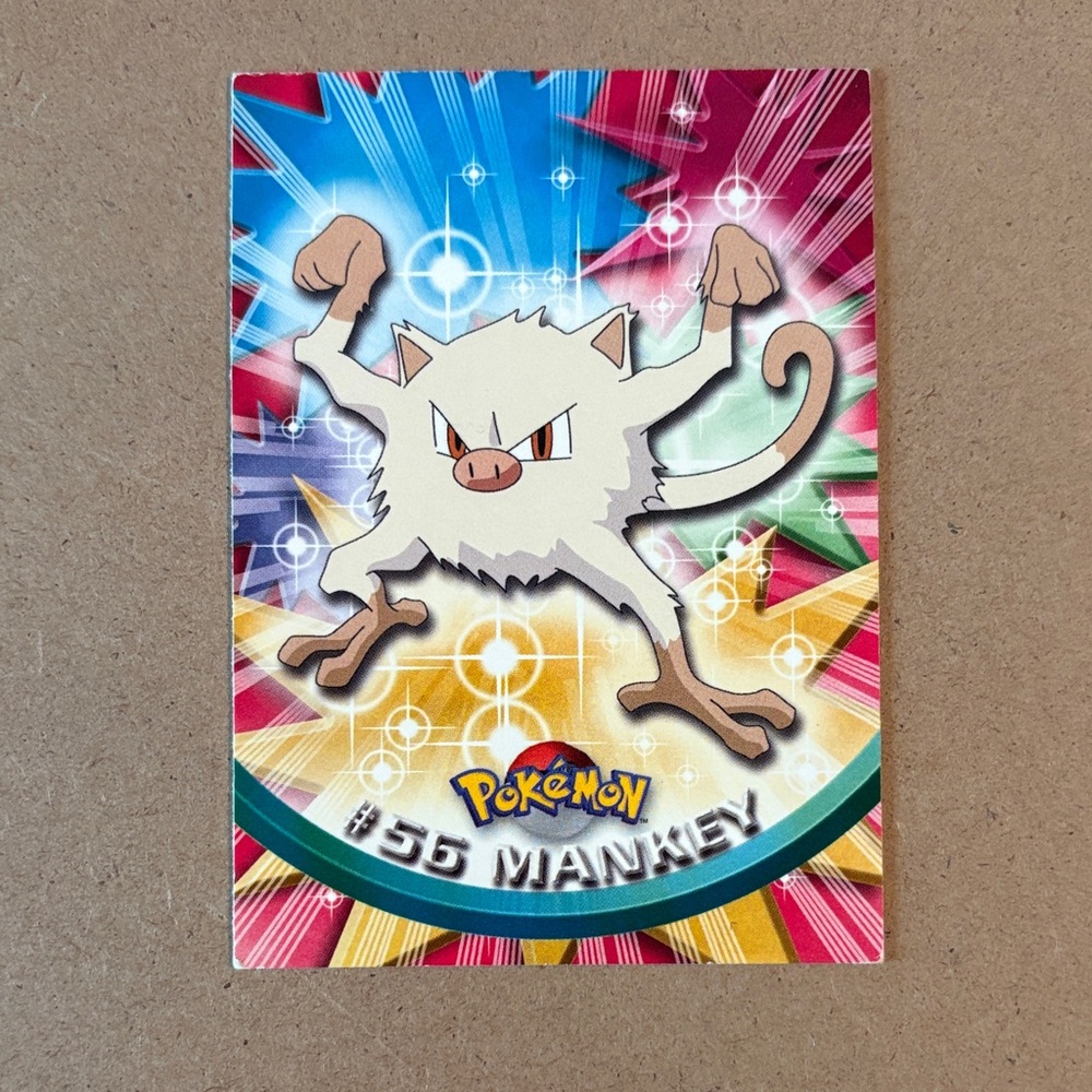 Topps Pokemon Mankey Card